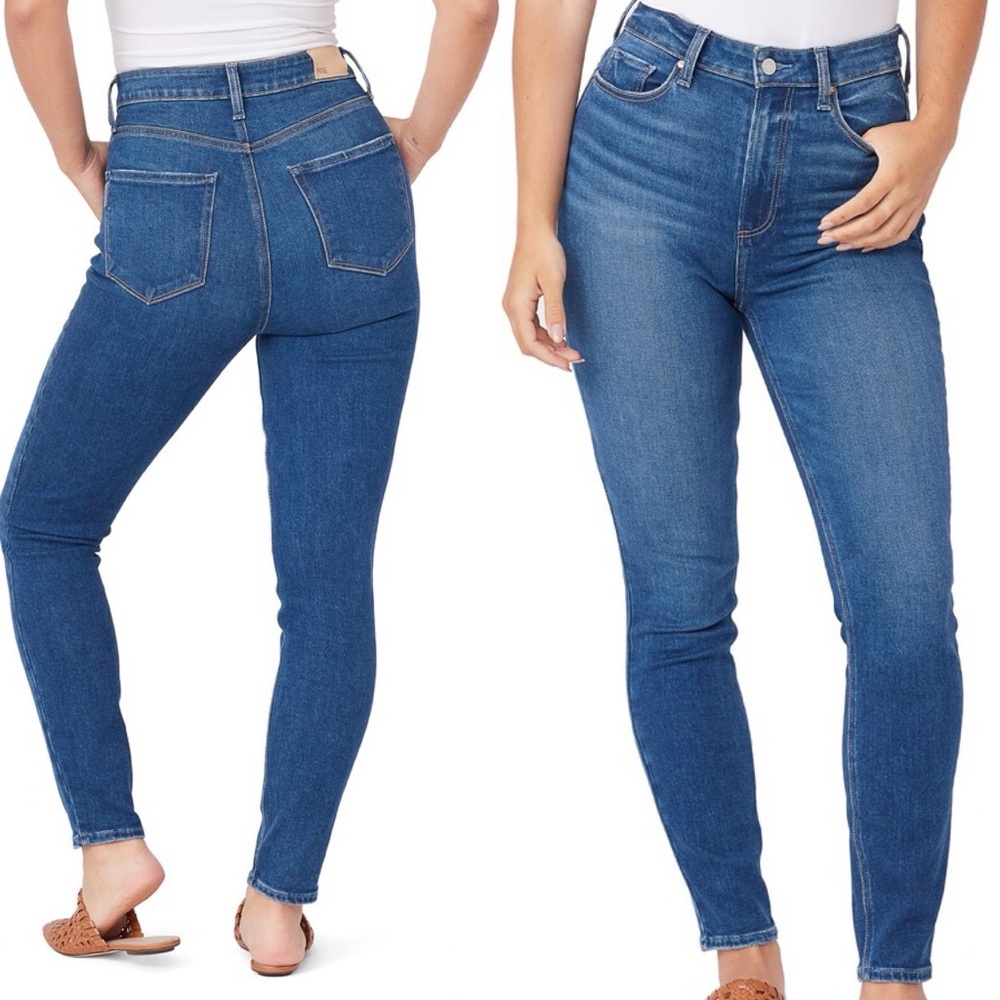 PAIGE Flaunt Cheeky High Waist Skinny Jeans